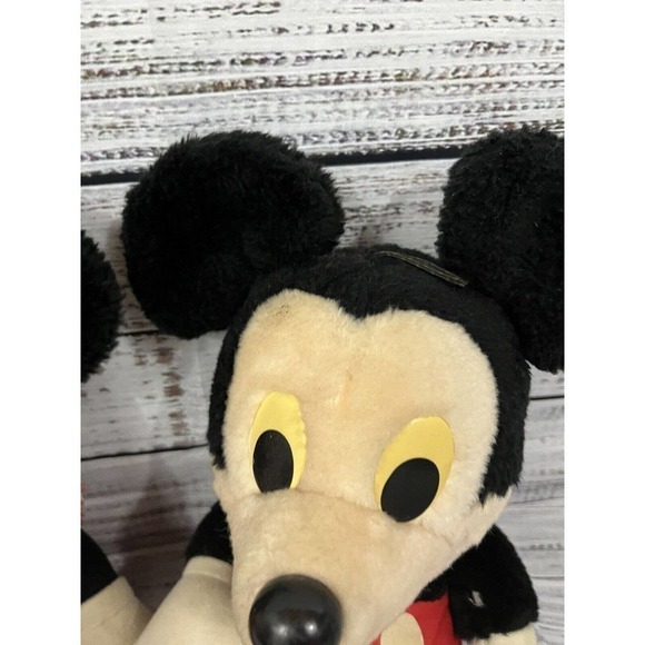 Vintage Set 16" Disney World Vintage Minnie & Mickey Mouse Plush Hasbro Softies - Picture 6 of 12